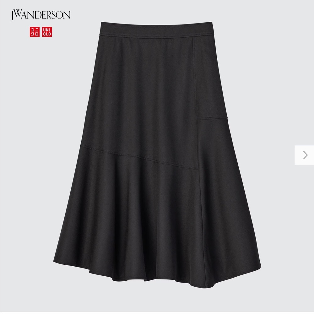 Uniqlo x JW Anderson flared asymmetric skirt (S)